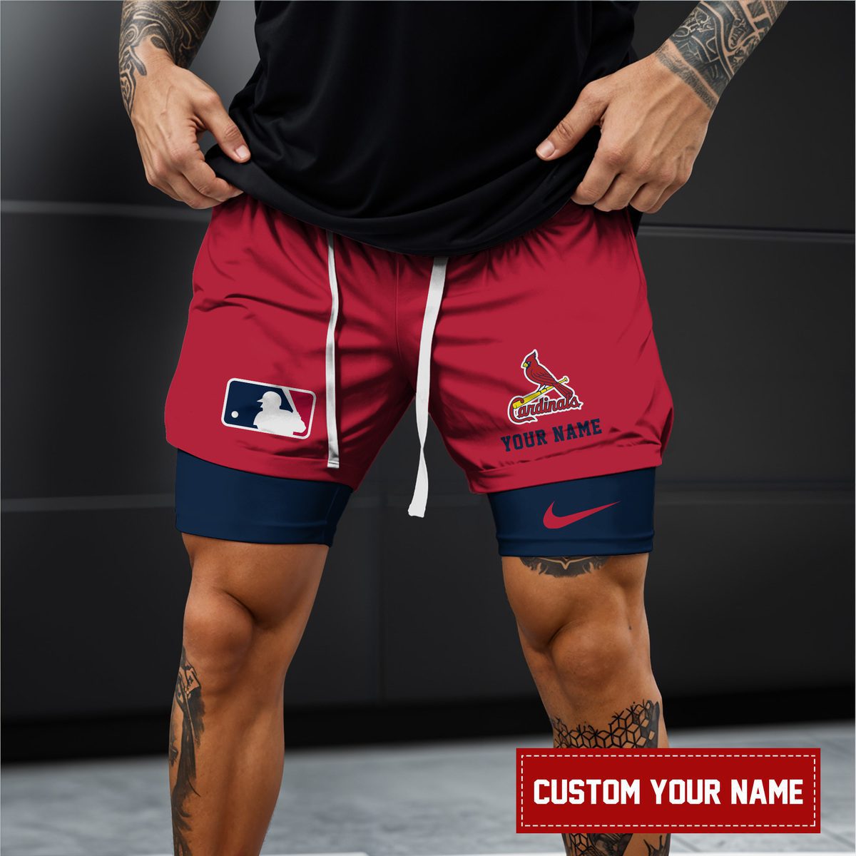 St.-Louis-Cardinals-MLB-Personalized-Double-Layer-Shorts-WDS1156-1