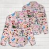 Taylor Swift Women Casual Shirt 3D Linen Shirt GWS1203