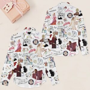 Taylor Swift Women Casual Shirt 3D Linen Shirt GWS1204