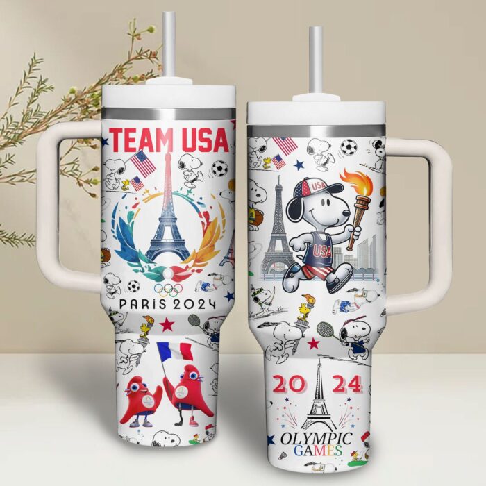 Team USA Olympics 2024 40oz Stanley Tumbler WOP1009