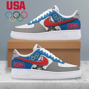 Team USA Olympics 2024  AF1 Shoes Air Force 1 Sneakers Limited For Fans WOP1010