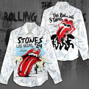 The Rolling Stones Women Casual Shirt 3D Linen Shirt GWS1146