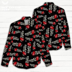 The Rolling Stones Women Casual Shirt 3D Linen Shirt GWS1192