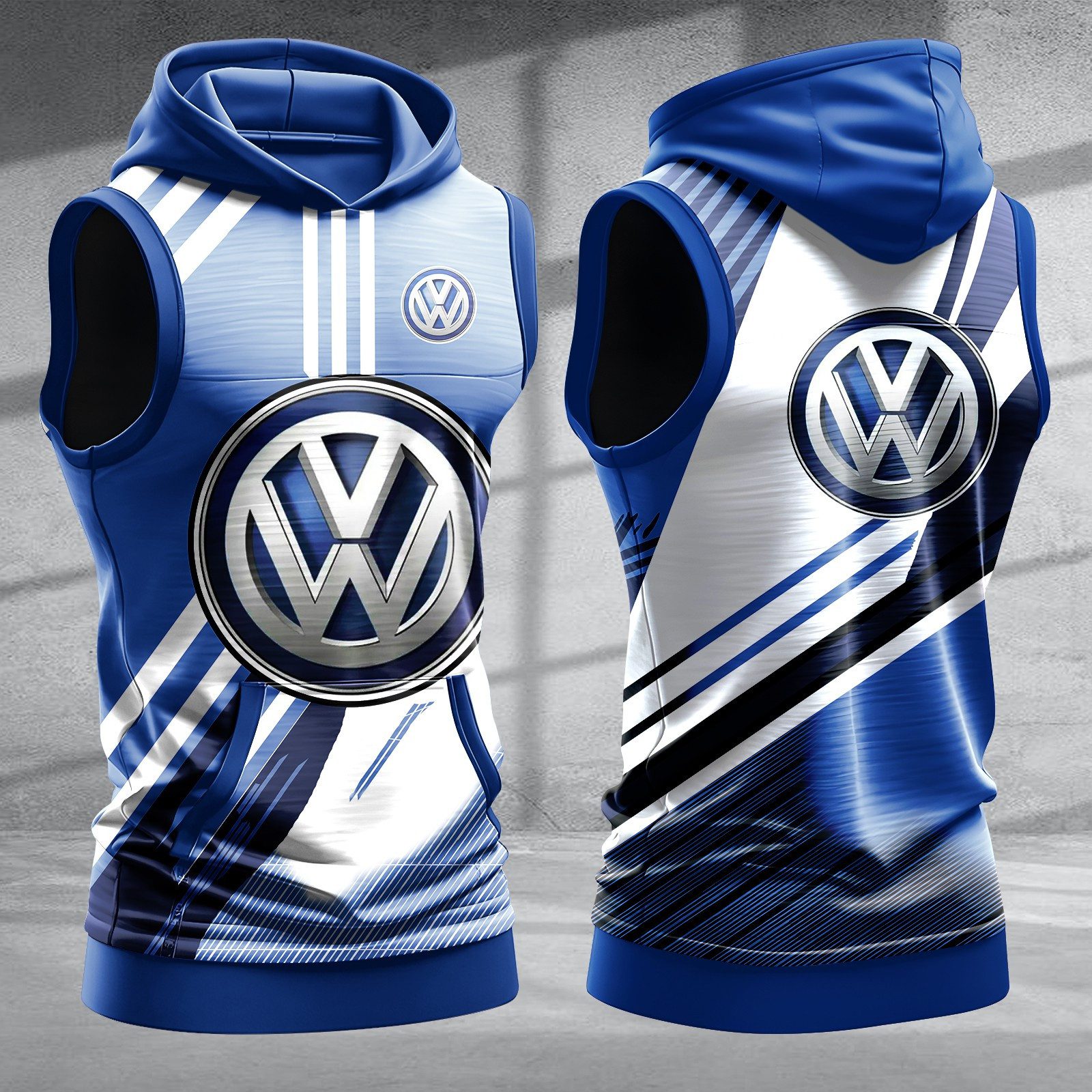 Volkswagen-Men-Workout-Hoodie-Tank-Tops-WHT1431 Volkswagen Men Workout Hoodie Tank Tops WHT1431