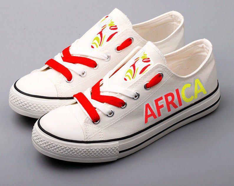 African-Shoes-African-Map-Low-Top-Canvas-Sneakers-ELT1097 African Shoes African Map Low Top Canvas Sneakers ELT1097
