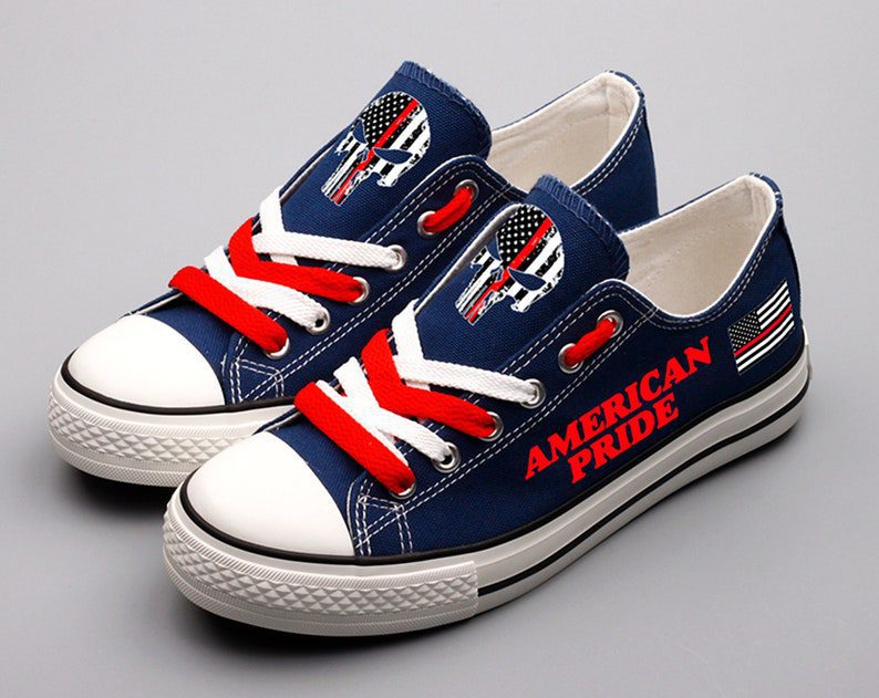 American-Shoes-American-Pride-Low-Top-Canvas-Sneakers-ELT1103 American Shoes American Pride Low Top Canvas Sneakers ELT1103