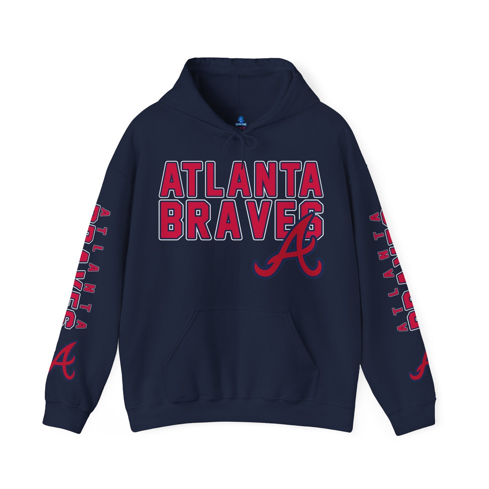 Atlanta-Braves-Bold-Unisex-Hooded-Sweatshirt-JSH1096 Atlanta Braves Bold Unisex Hooded Sweatshirt JSH1096