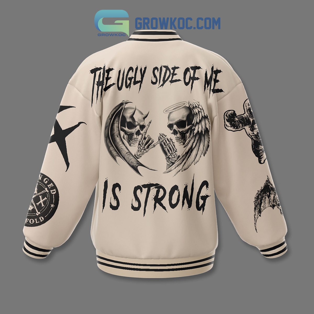 Avenged-Sevenfold-The-Ugly-Side-Of-Me-Is-Strong-Baseball-Jacket-GBJ1130-2