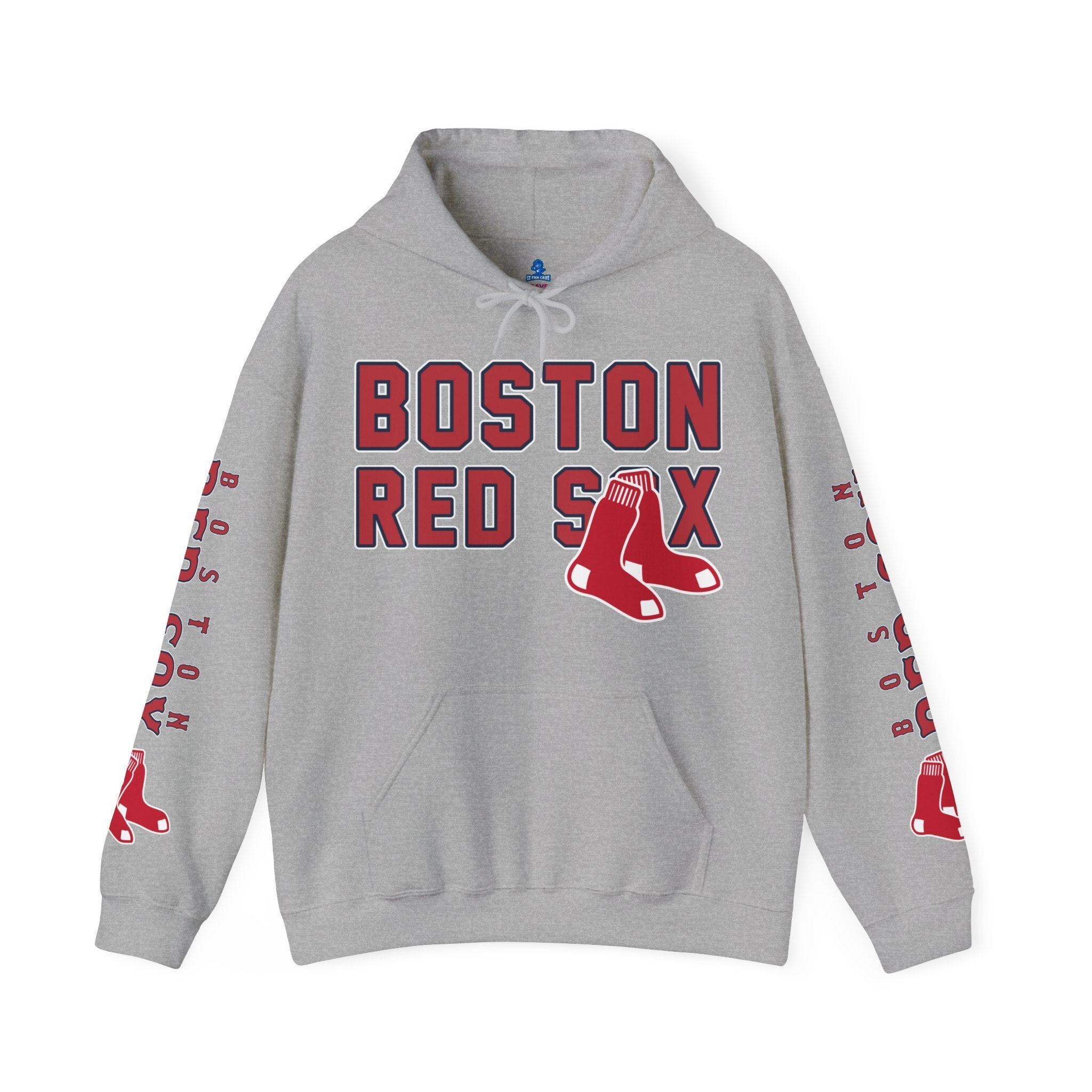 Boston-Red-Sox-Bold-Unisex-Hooded-Sweatshirt-JSH1139-4