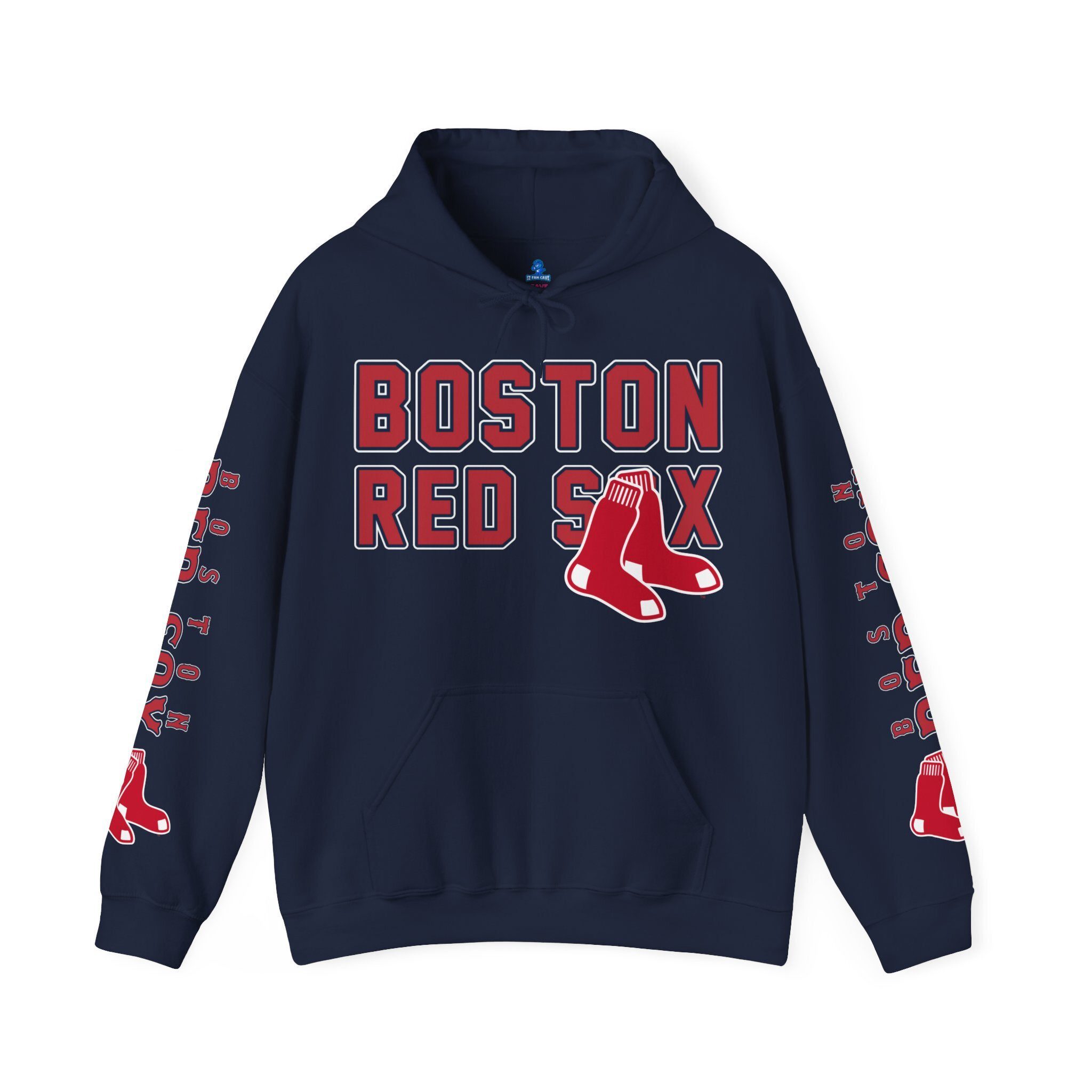 Boston-Red-Sox-Bold-Unisex-Hooded-Sweatshirt-JSH1139 Boston Red Sox Bold Unisex Hooded Sweatshirt JSH1139
