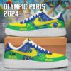 Brazil Olympic Team Paris 2024 Air Force 1 Sneakers AF1 Limited Shoes BAF1010