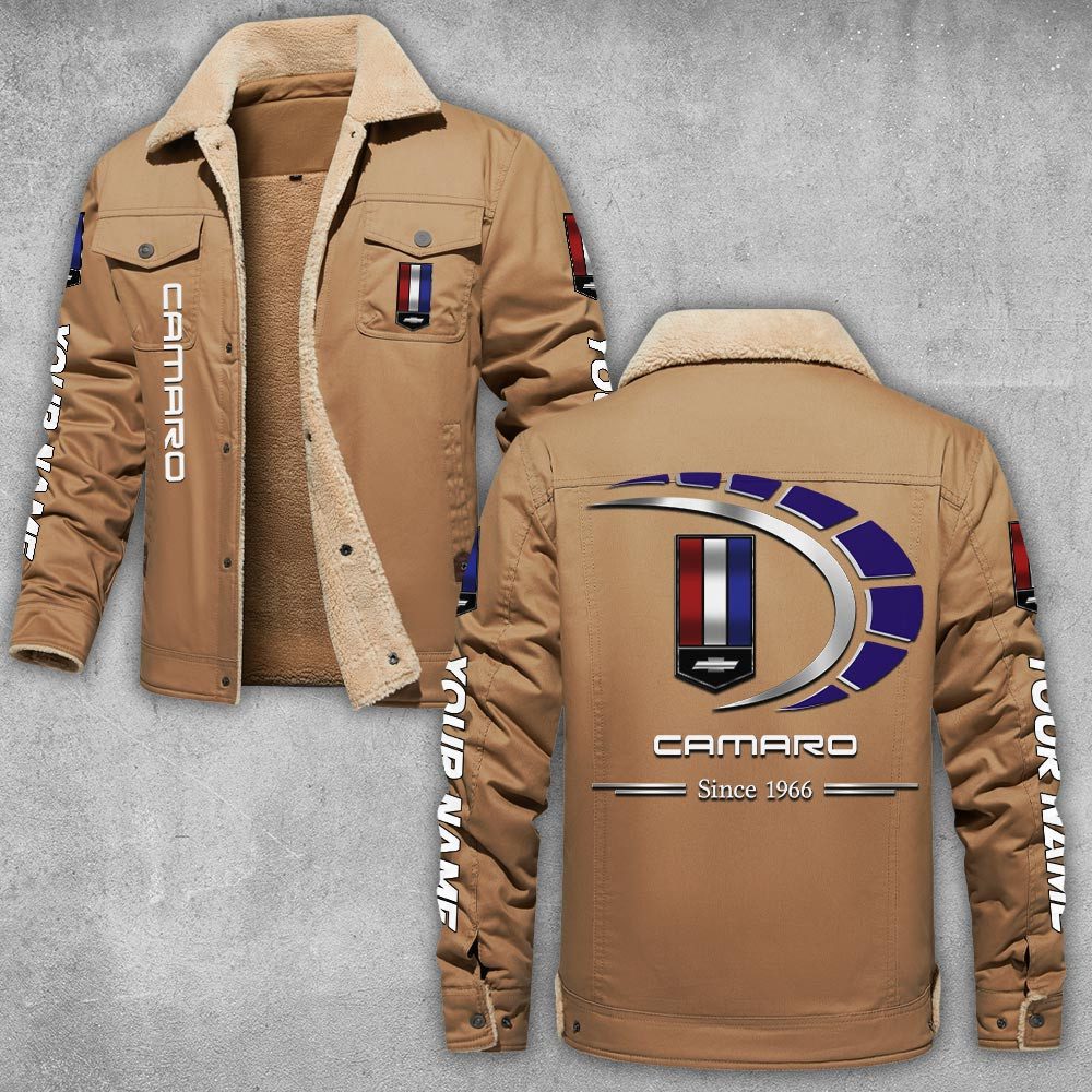 Chevrolet-Camaro-Lapel-Collar-Fleece-Cargo-Jacket-Winter-Jacket-LCJ1080-1