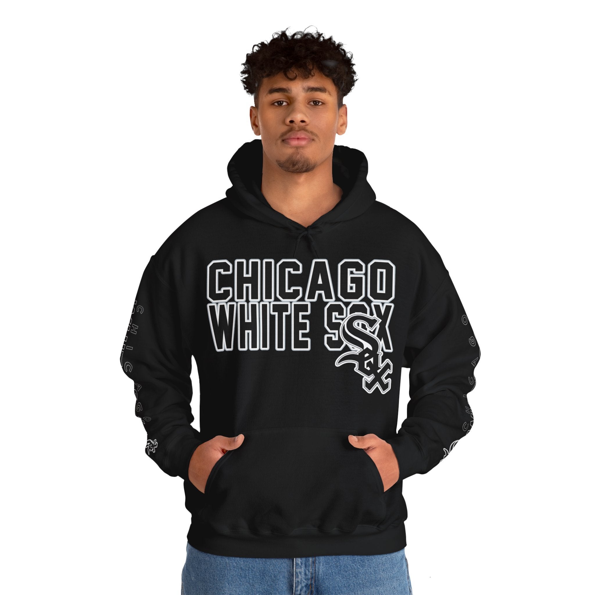 Chicago-White-Sox-Bold-Unisex-Hooded-Sweatshirt-JSH1138-1