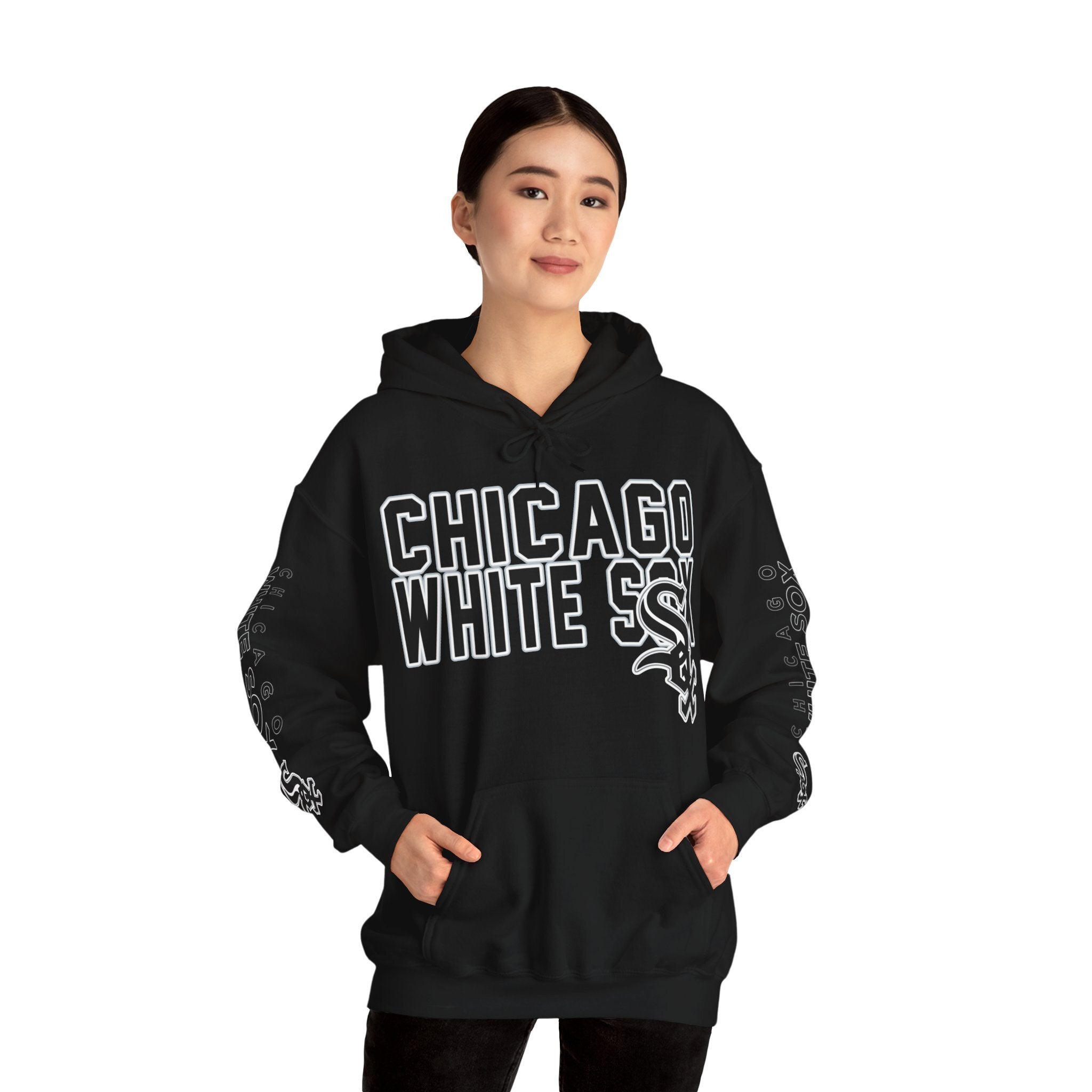 Chicago-White-Sox-Bold-Unisex-Hooded-Sweatshirt-JSH1138-2