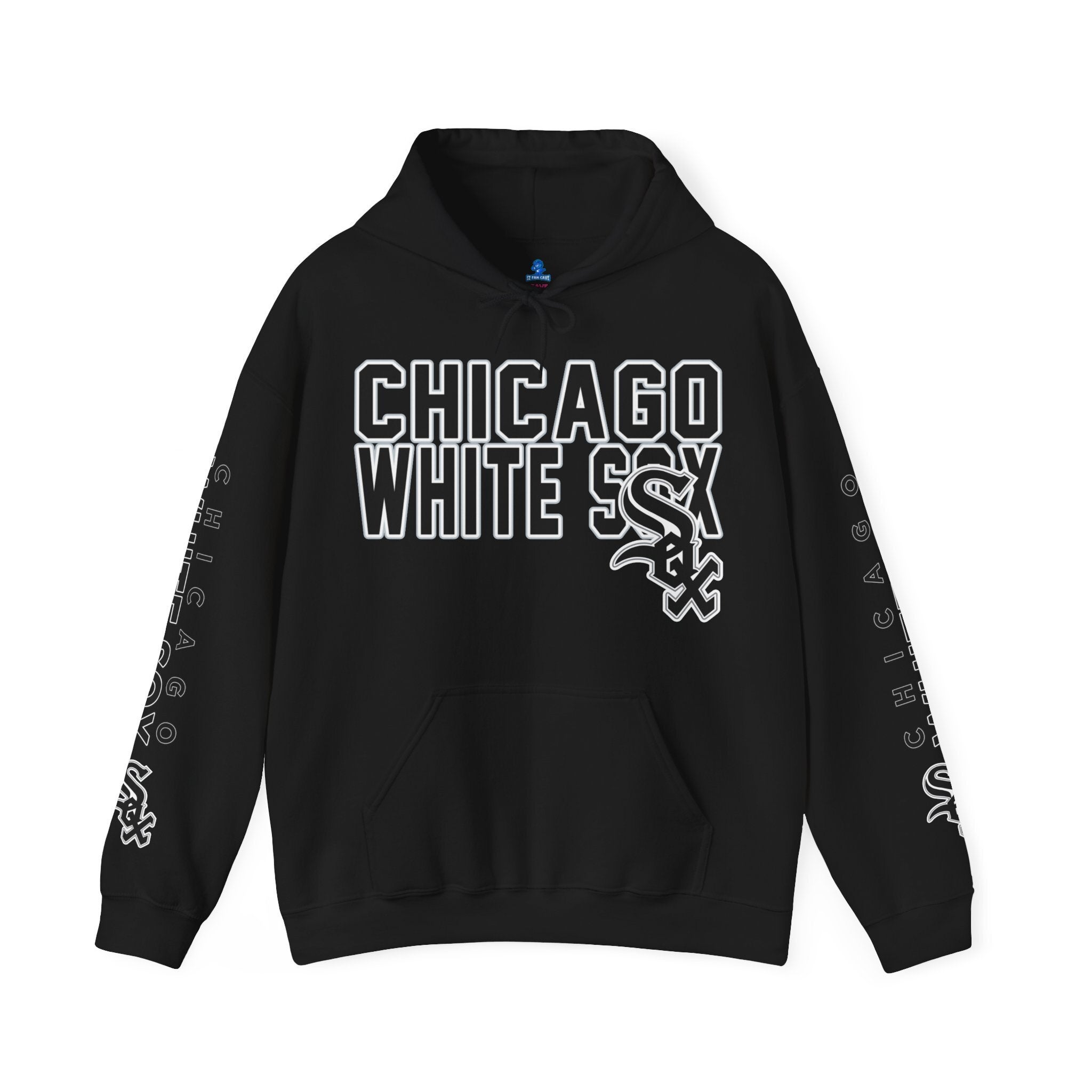 Chicago-White-Sox-Bold-Unisex-Hooded-Sweatshirt-JSH1138 Chicago White Sox Bold Unisex Hooded Sweatshirt JSH1138