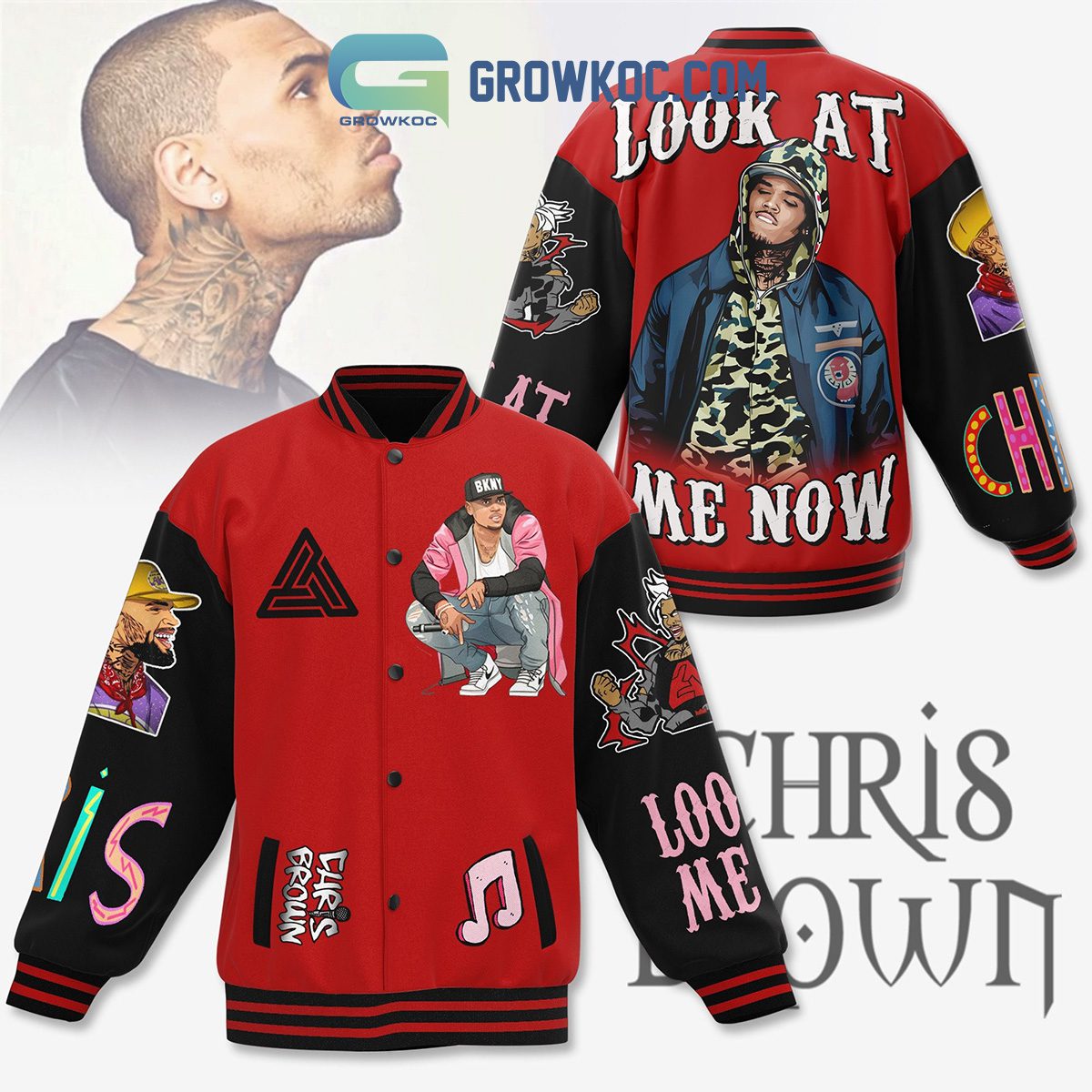 Chris-Brown-Look-At-Me-Now-Baseball-Jacket-GBJ1191 Chris Brown Look At Me Now Baseball Jacket GBJ1191
