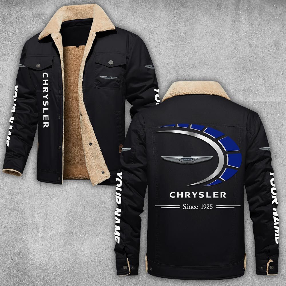 Chrysler-Lapel-Collar-Fleece-Cargo-Jacket-Winter-Jacket-LCJ1037 Chrysler Lapel Collar Fleece Cargo Jacket Winter Jacket LCJ1037