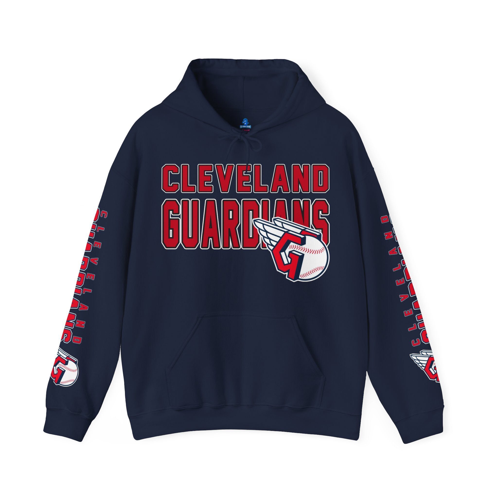 Cleveland-Guardians-Bold-Unisex-Hooded-Sweatshirt-JSH1092 Cleveland Guardians Bold Unisex Hooded Sweatshirt JSH1092