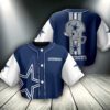 Dallas Cowboys Crop Top Baseball Jersey CBJS1001