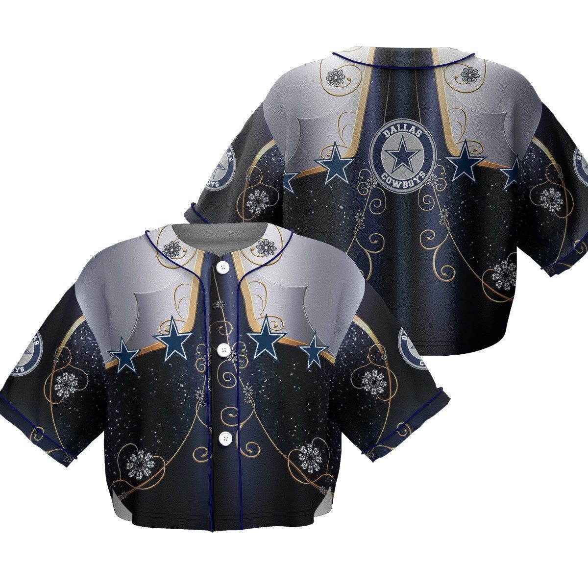Dallas-Cowboys-Crop-Top-Baseball-Jersey-CBJS1012 Dallas Cowboys Crop Top Baseball Jersey CBJS1012
