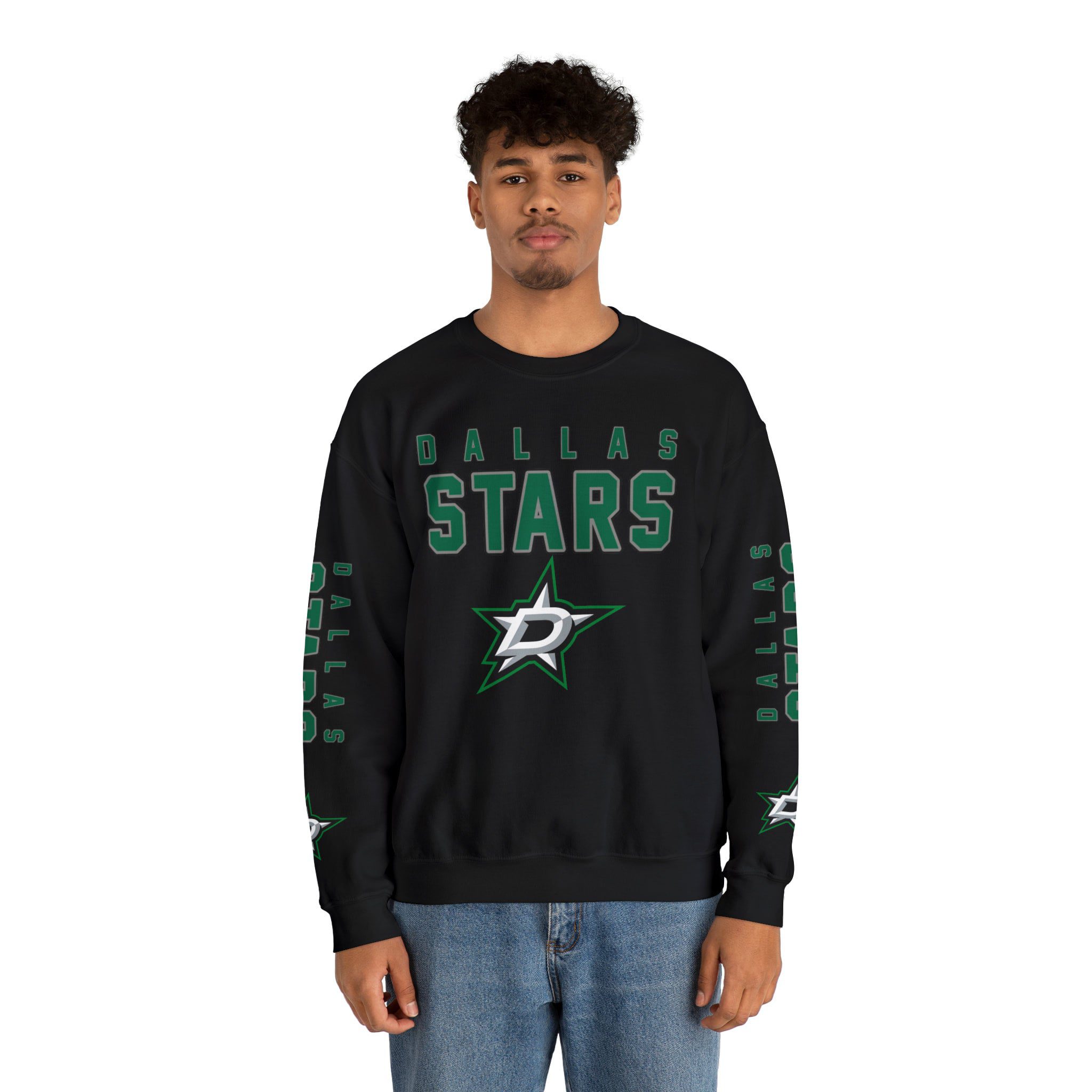 Dallas-Stars-Crewneck-Sweatshirt-JSH1156-1
