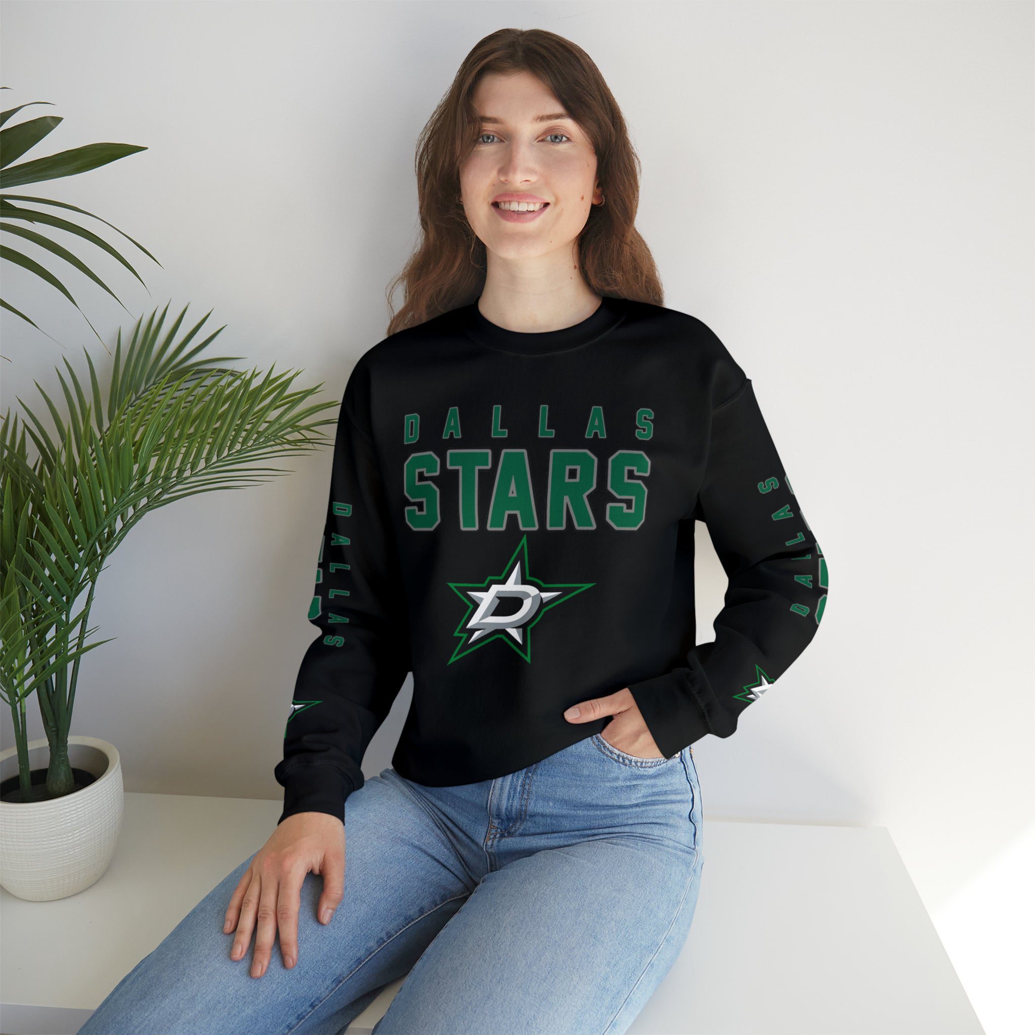 Dallas-Stars-Crewneck-Sweatshirt-JSH1156-2