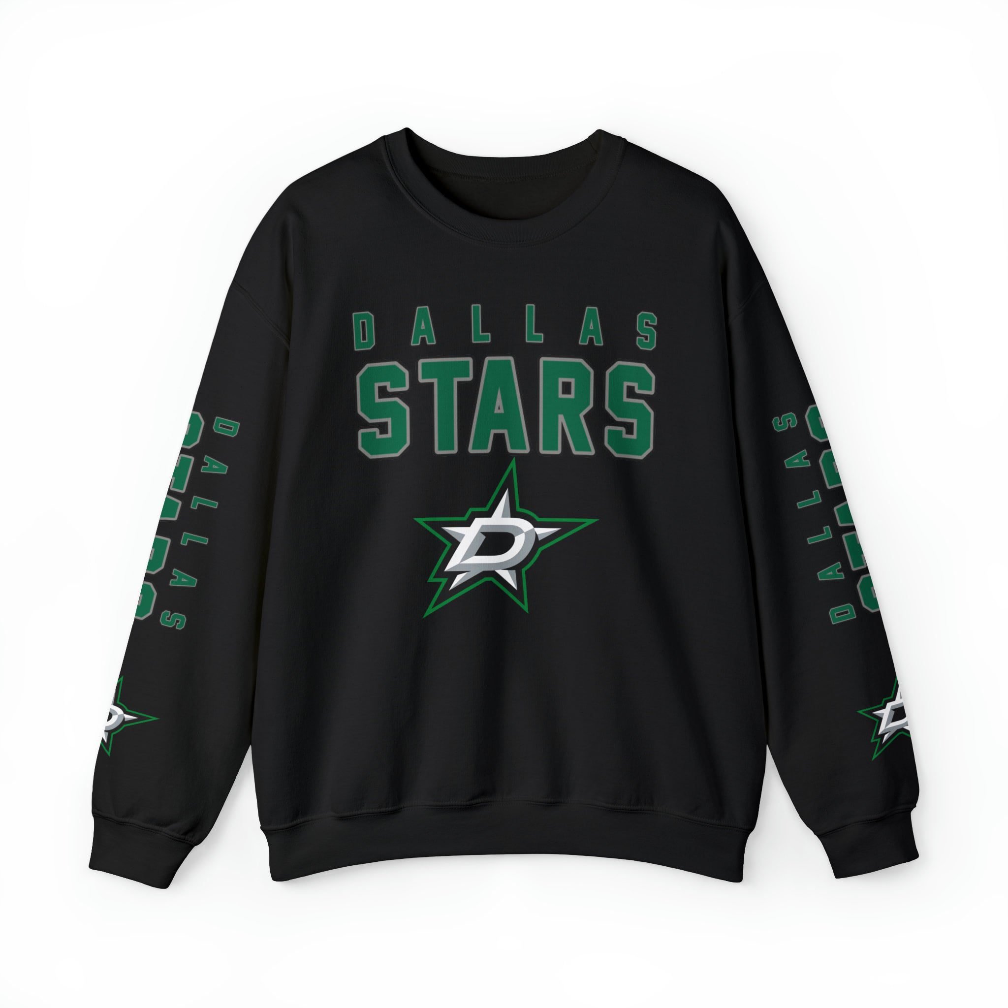 Dallas-Stars-Crewneck-Sweatshirt-JSH1156 Dallas Stars Crewneck Sweatshirt JSH1156