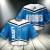 Detroit Lions Crop Top Baseball Jersey CBJS1017