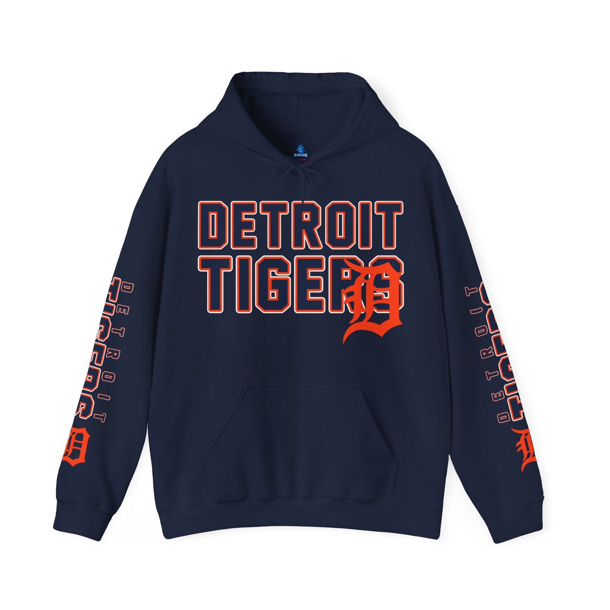 Detroit-Tigers-Bold-Unisex-Hooded-Sweatshirt-JSH1090 Detroit Tigers Bold Unisex Hooded Sweatshirt JSH1090