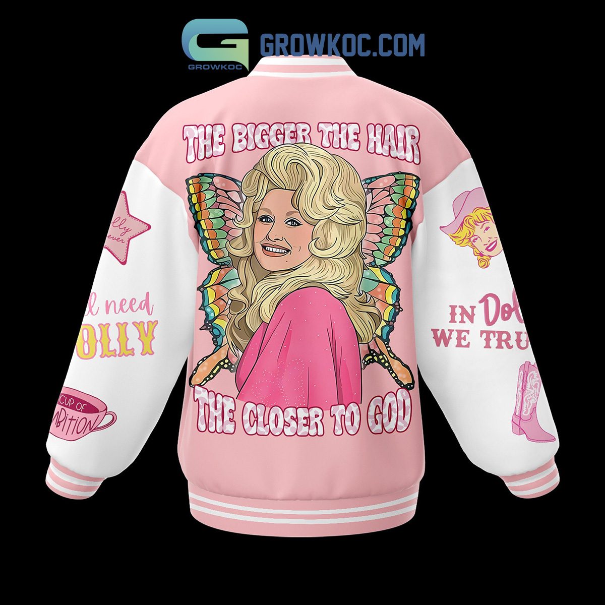 Dolly-Parton-The-Bigger-The-Hair-The-Closer-To-God-Baseball-Jacket-GBJ1214-1
