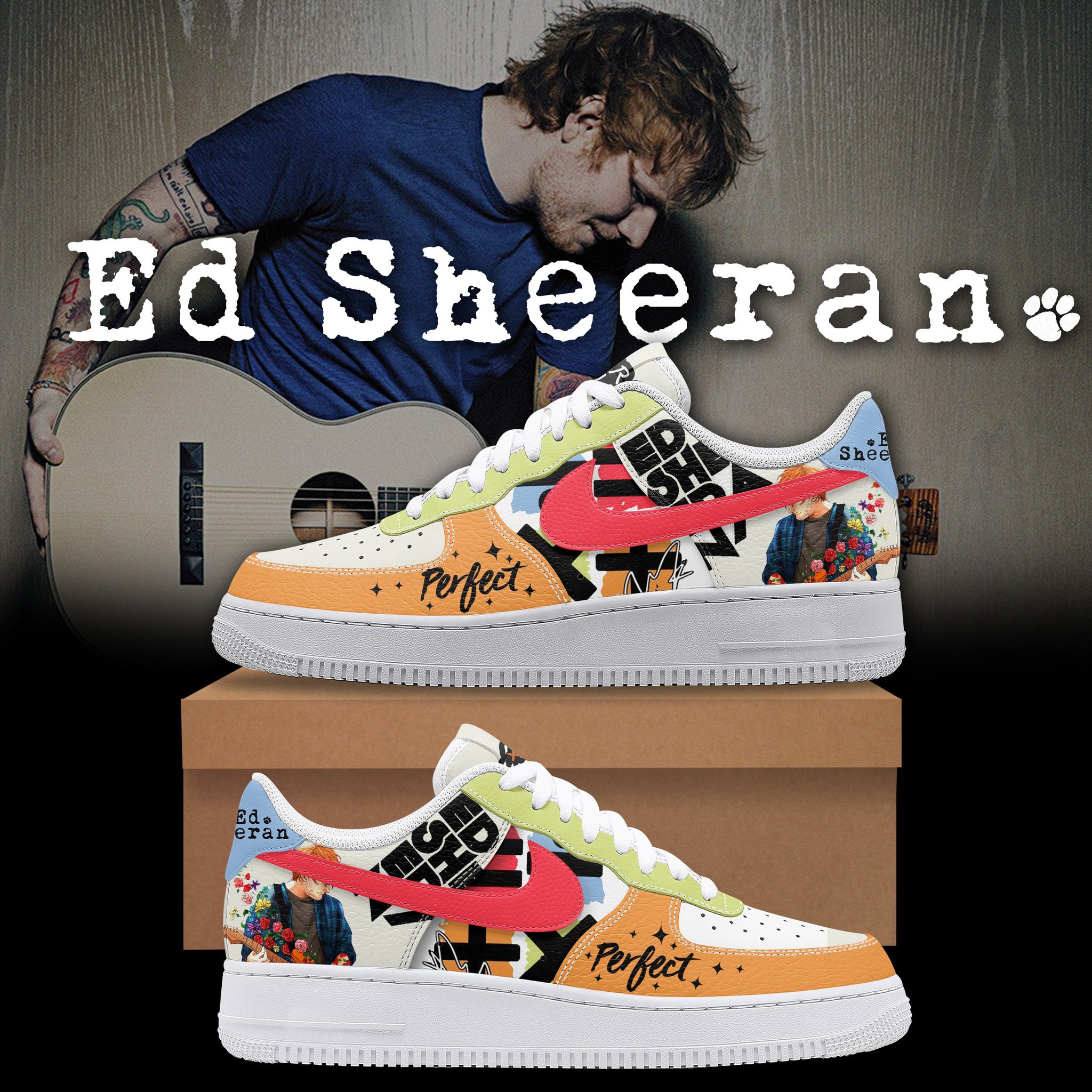 Ed-Sheeran-AF1-Sneaker-Limited-Air-Force-1-Shoes-ZSP1017 Ed Sheeran AF1 Sneaker Limited Air Force 1 Shoes ZSP1017