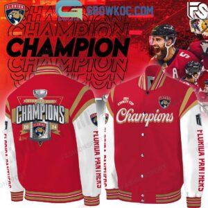 Florida Panthers Stanley Cup Champions Baseball Jacket GBJ1015
