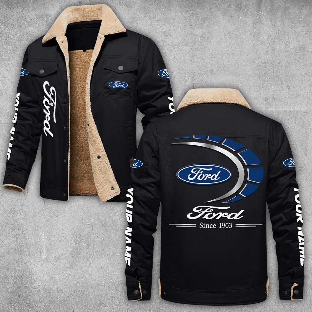 Ford-Lapel-Collar-Fleece-Cargo-Jacket-Winter-Jacket-LCJ1060 Ford Lapel Collar Fleece Cargo Jacket Winter Jacket LCJ1060