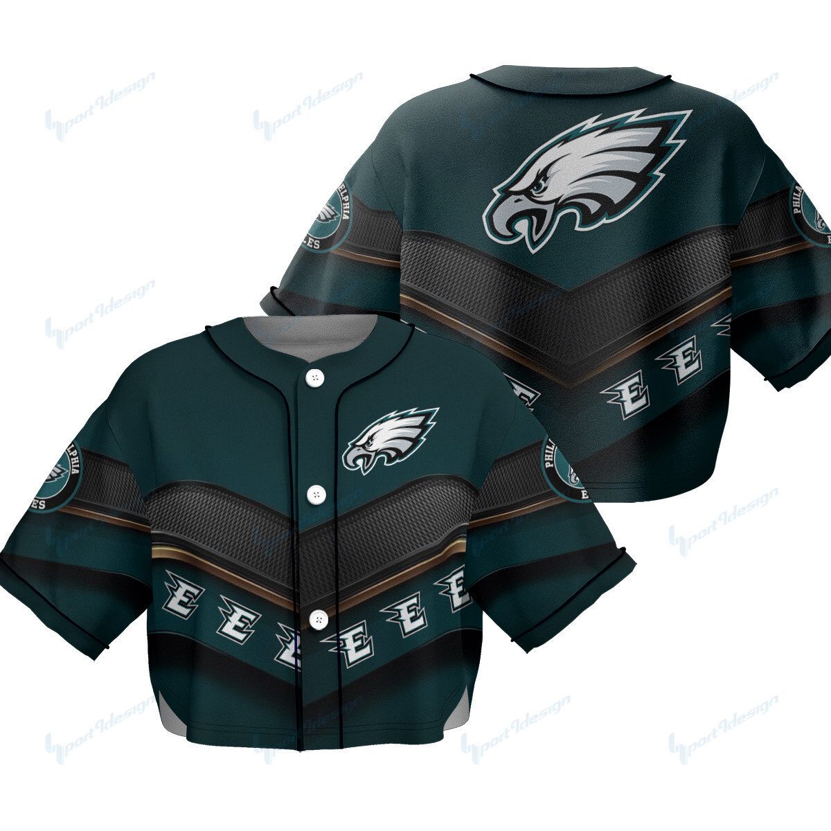 Green-Bay-Packers-Crop-Top-Baseball-Jersey-CBJS1016 Green Bay Packers Crop Top Baseball Jersey CBJS1016