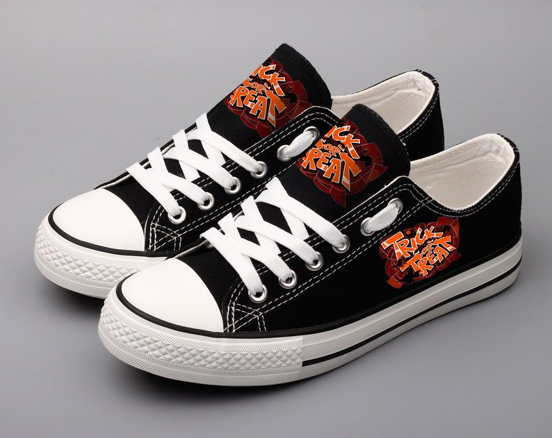 Halloween-Shoes-Halloween-Low-Top-Canvas-Sneakers-ELT1094 Halloween Shoes Halloween Low Top Canvas Sneakers ELT1094
