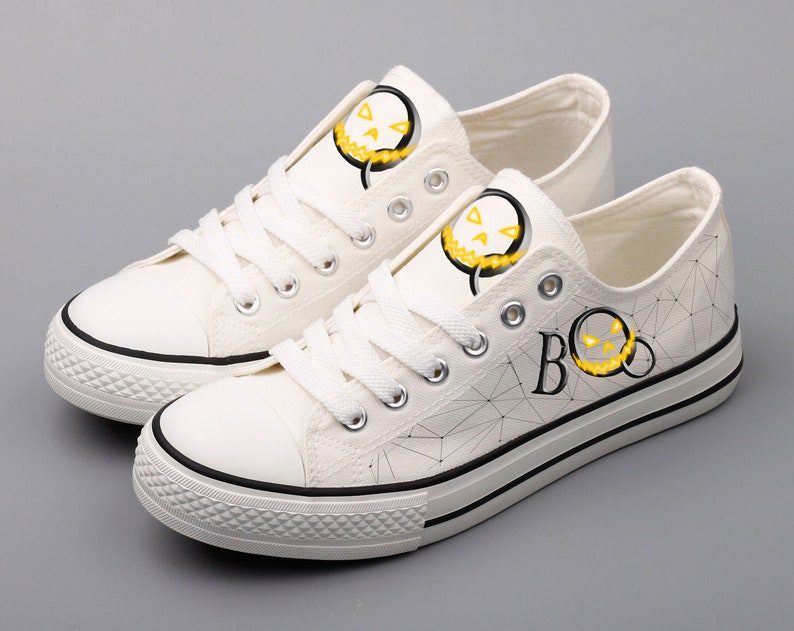 Halloween-Shoes-Halloween-Low-Top-Canvas-Sneakers-ELT1095 Halloween Shoes Halloween Low Top Canvas Sneakers ELT1095