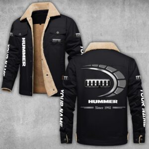 Hummer Lapel Collar Fleece Cargo Jacket Winter Jacket LCJ1056