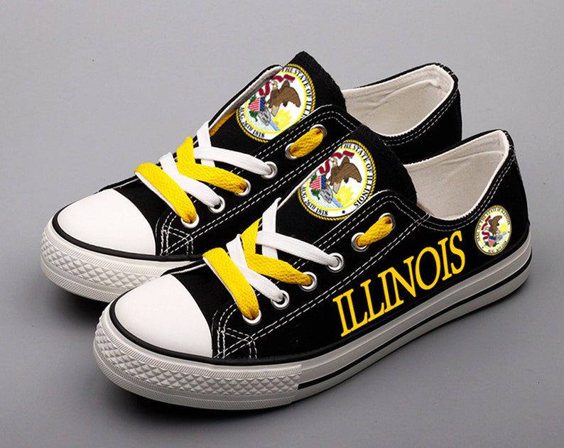 Illinois-Shoes-Illinois-State-Low-Top-Canvas-Sneakers-ELT1163 Illinois Shoes Illinois State Low Top Canvas Sneakers ELT1163