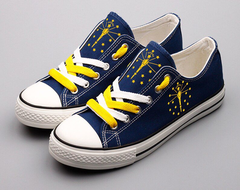 Indiana-Shoes-Indiana-State-Low-Top-Canvas-Sneakers-ELT1142 Indiana Shoes Indiana State Low Top Canvas Sneakers ELT1142