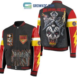 Kiss Rock And Roll All Nite Baseball Jacket GBJ1339