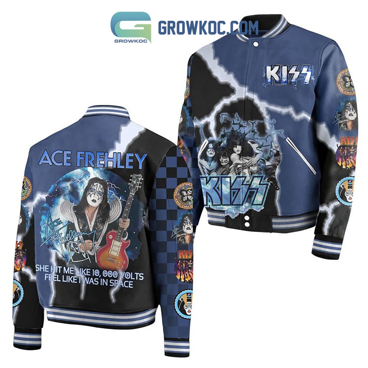 Kiss-She-Hit-Me-Like-10k-Volts-Ace-Frehley-Baseball-Jacket-GBJ1196-2