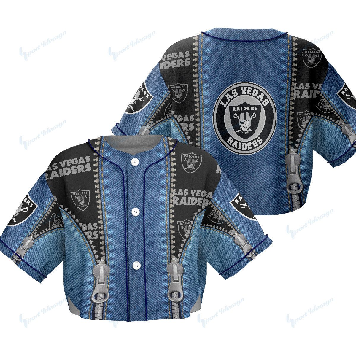 Las-Vegas-Raiders-Crop-Top-Baseball-Jersey-CBJS1030 Las Vegas Raiders Crop Top Baseball Jersey CBJS1030