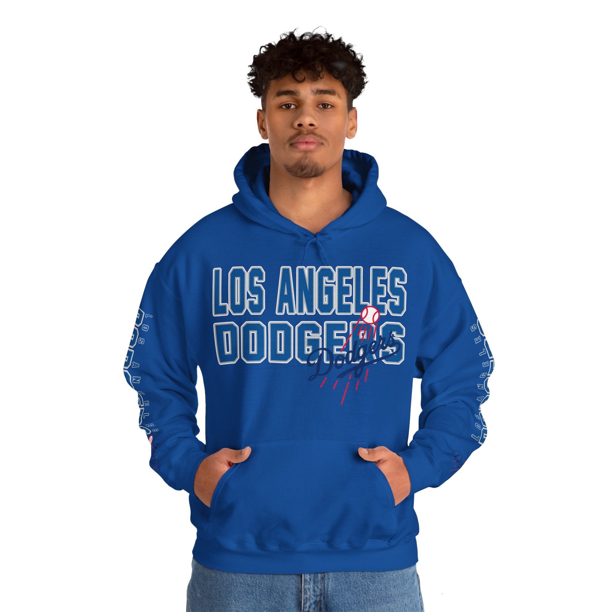 Los-Angeles-Dodgers-Bold-Unisex-Hooded-Sweatshirt-JSH1135-1