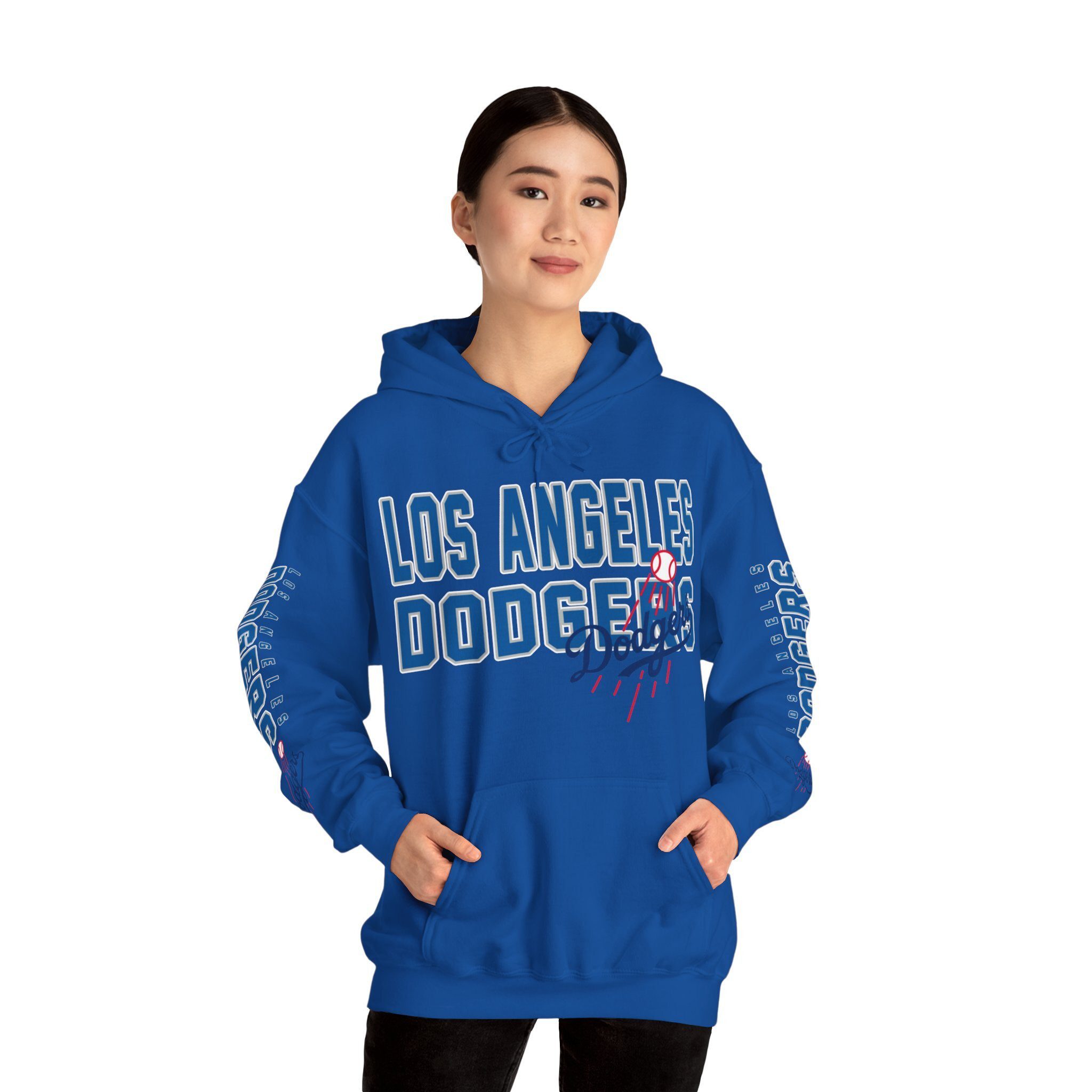 Los-Angeles-Dodgers-Bold-Unisex-Hooded-Sweatshirt-JSH1135-2