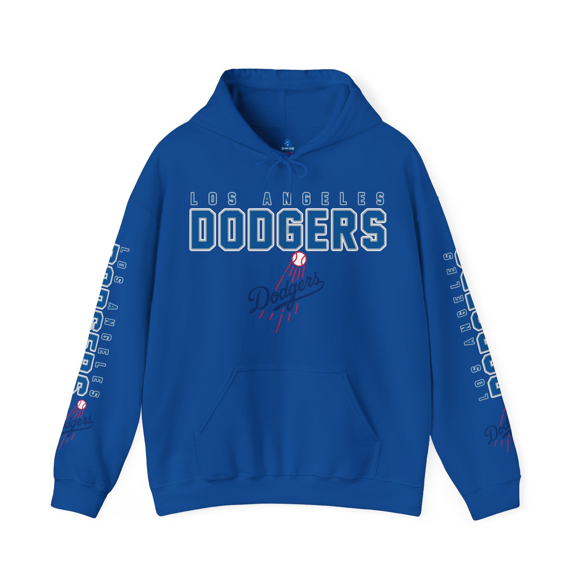 Los-Angeles-Dodgers-Unisex-Hooded-Sweatshirt-Pullover-Hoodie-JSH1123 Los Angeles Dodgers Unisex Hooded Sweatshirt - Pullover Hoodie JSH1123