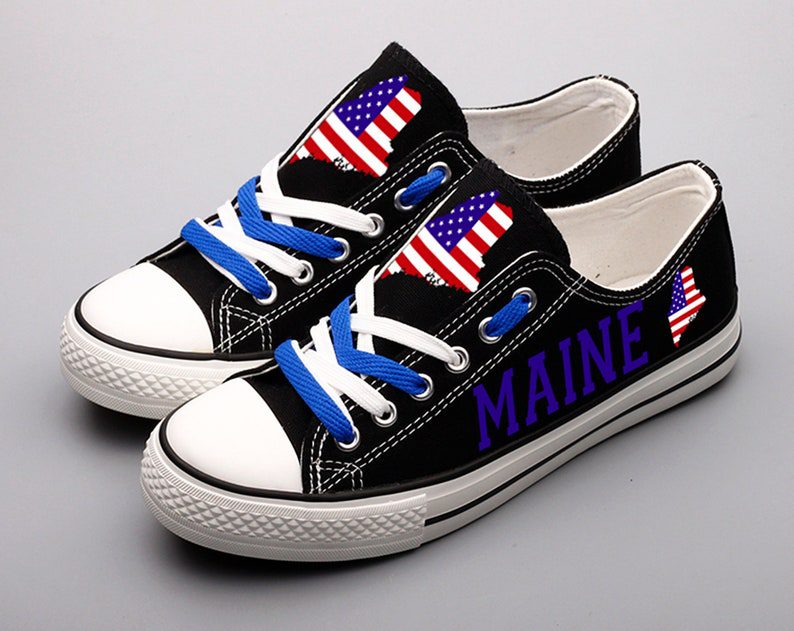 Maine-Shoes-Maine-State-Low-Top-Canvas-Sneakers-ELT1139 Maine Shoes Maine State Low Top Canvas Sneakers ELT1139