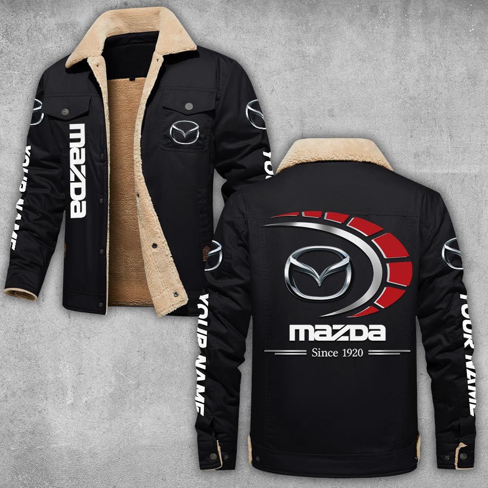 Mazda-Lapel-Collar-Fleece-Cargo-Jacket-Winter-Jacket-LCJ1024 Mazda Lapel Collar Fleece Cargo Jacket Winter Jacket LCJ1024