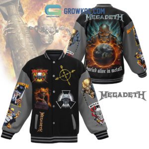 Megadeth Buried Alive In Metal Baseball Jacket GBJ1474