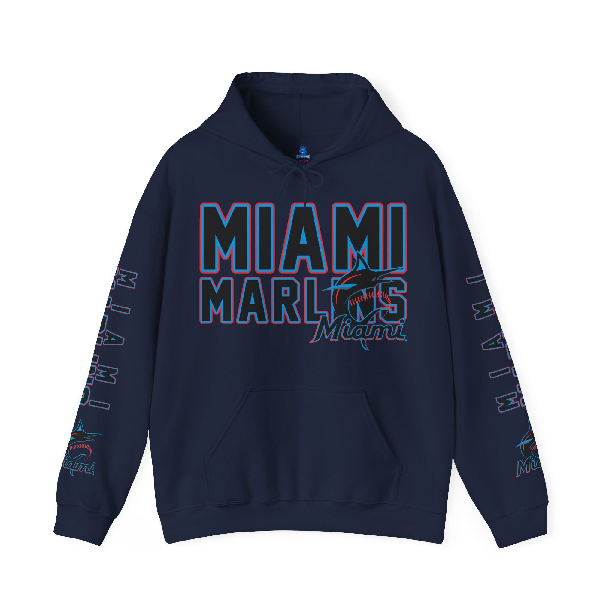 Miami-Hurricanes-Bold-Unisex-Hooded-Sweatshirt-JSH1088 Miami Hurricanes Bold Unisex Hooded Sweatshirt JSH1088