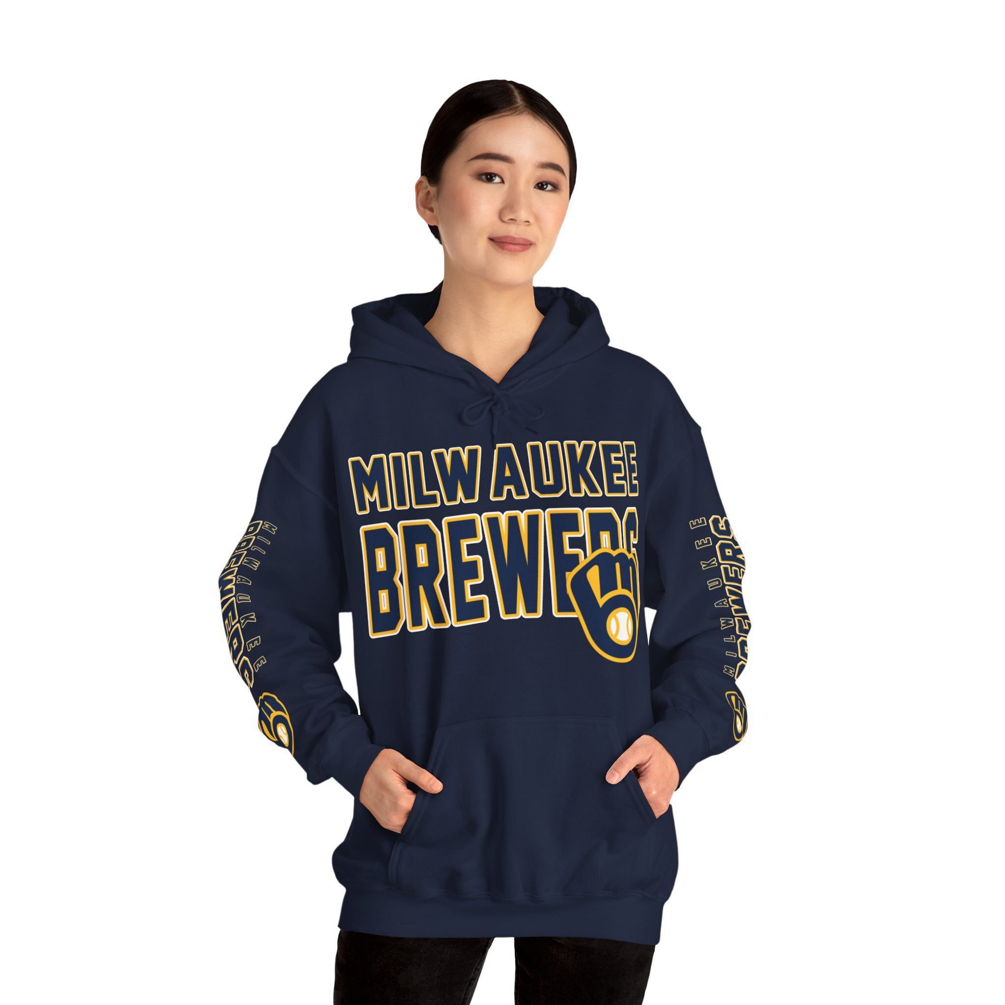 Milwaukee-Brewers-Bold-Unisex-Hooded-Sweatshirt-JSH1087-2